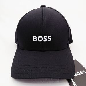 Hugo Boss Curved Bill Mesh Strapback Hat Cap Black